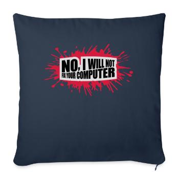 not fix your computer - Sofakissenbezug 45 x 45 cm - Navy - Vorne