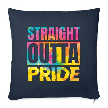 LGBTQ Rainbow Pride Pride Gift - Sofa pillowcase 17,3'' x 17,3'' (45 x 45 cm) - navy - Front