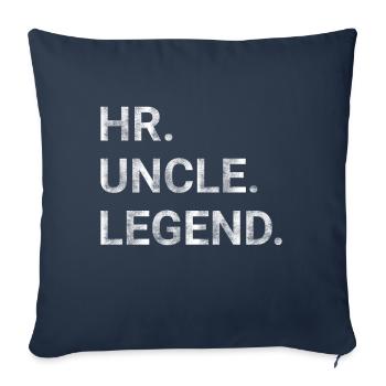Human Resources HR Uncle Legend - Sofa pillowcase 17,3'' x 17,3'' (45 x 45 cm) - navy - Front