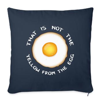 Yellow from the egg - Sofa pillowcase 17,3'' x 17,3'' (45 x 45 cm) - navy - Front
