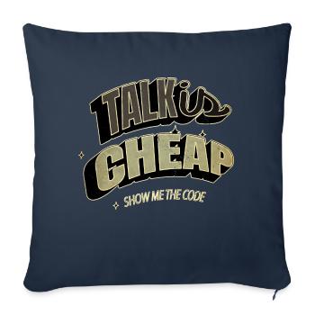 hack the box computer science funny funny sayings - Sofa pillowcase 17,3'' x 17,3'' (45 x 45 cm) - navy - Front