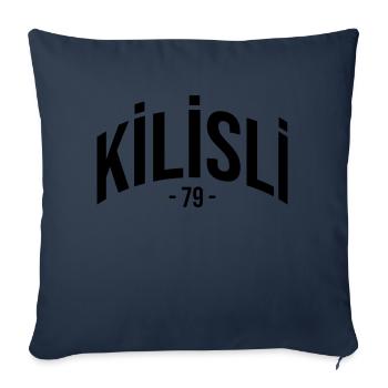 Kilis 79 Turkey Turkiye Gift Holiday Kilisli - Sofa pillowcase 17,3'' x 17,3'' (45 x 45 cm) - navy - Front
