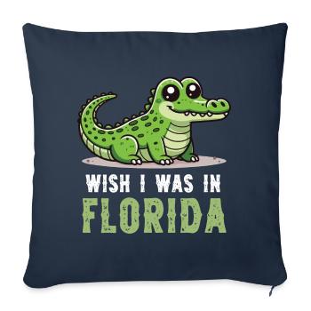 Ich wünschte, ich wäre im Florida Everglades National Park Alle - Sofakissenbezug 45 x 45 cm - Navy - Vorne