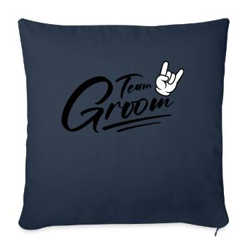 Groom Team Groom Bachelor - Sofa pillowcase 17,3'' x 17,3'' (45 x 45 cm) - navy - Front