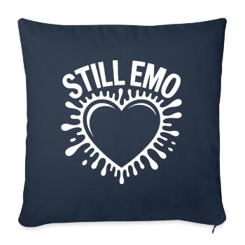 Toujours emo ! Esthétique alternative gothique emo - Housse de coussin décorative 45 x 45 cm - bleu marine - Devant