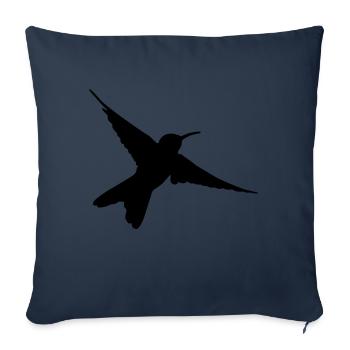 Bird - Housse de coussin décorative 45 x 45 cm - bleu marine - Devant