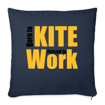 cerf-volant - Housse de coussin décorative 45 x 45 cm - bleu marine - Devant