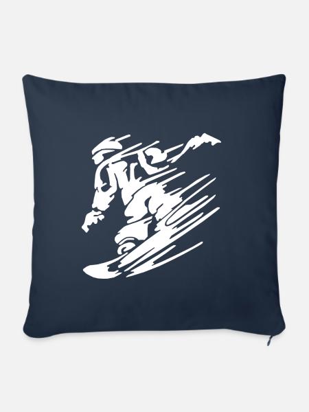 Snowboarding snowboard gift - Sofakissenbezug 45 x 45 cm - Navy