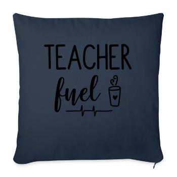 Lehrer Lehrerin Schule Kaffe Geschenk - Sofakissenbezug 45 x 45 cm - Navy - Vorne