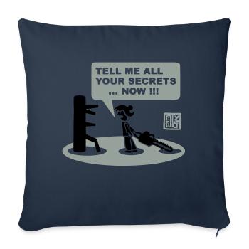 chainsawdummy - Sofakissenbezug 45 x 45 cm - Navy - Vorne