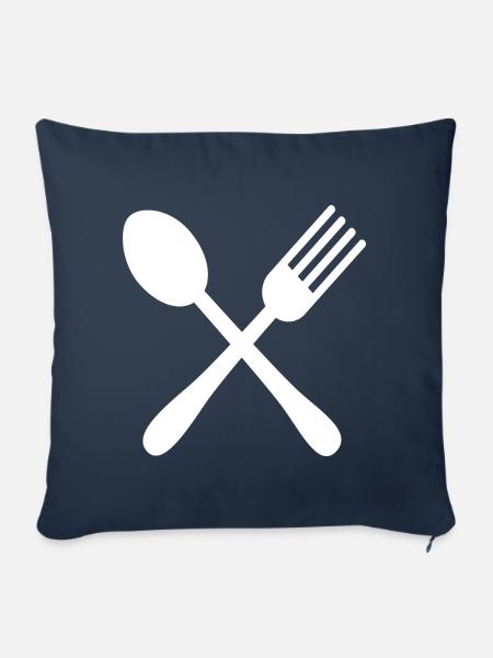 Nimmersatt Geschenk - Sofakissenbezug 45 x 45 cm - Navy