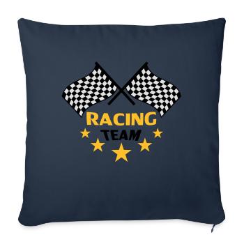racing_team - Housse de coussin décorative 45 x 45 cm - bleu marine - Devant