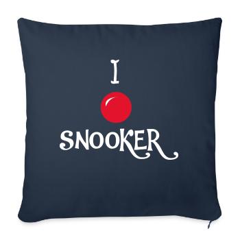 Billiards Snooker Pool - Sofa pillowcase 17,3'' x 17,3'' (45 x 45 cm) - navy - Front