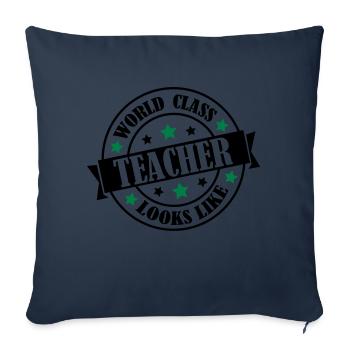 world_class_teacher_2 - Sofakissenbezug 45 x 45 cm - Navy - Vorne