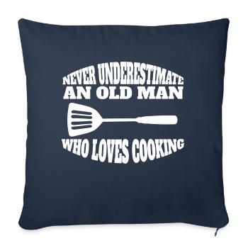 Cooking Cook Funny Baker Gift Hobby Chef - Sofa pillowcase 17,3'' x 17,3'' (45 x 45 cm) - navy - Front