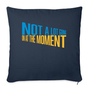 Not much going on - Sofa pillowcase 17,3'' x 17,3'' (45 x 45 cm) - navy - Front