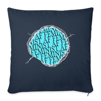 humor birthday antiracism cats 8th march - Sofa pillowcase 17,3'' x 17,3'' (45 x 45 cm) - navy - Front