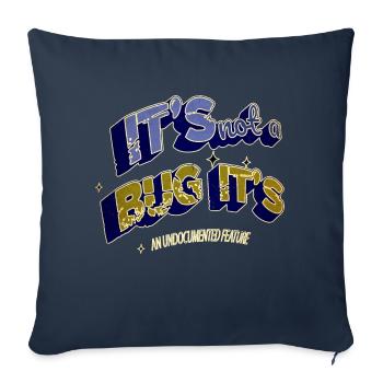 profession c plus plus computer funny quote bday - Sofa pillowcase 17,3'' x 17,3'' (45 x 45 cm) - navy - Front