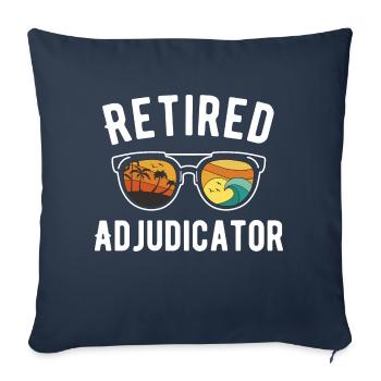 Adjudicator Beach Day Lunettes de soleil retirées - Housse de coussin décorative 45 x 45 cm - bleu marine - Devant