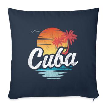 Cuba - Sofa pillowcase 17,3'' x 17,3'' (45 x 45 cm) - navy - Front