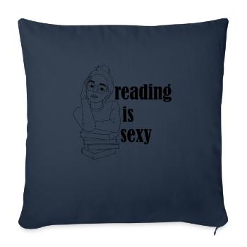 reading is sexy - Sofakissenbezug 45 x 45 cm - Navy - Vorne