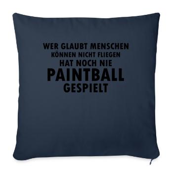 Paintball Airsoft - Sofa pillowcase 17,3'' x 17,3'' (45 x 45 cm) - navy - Front