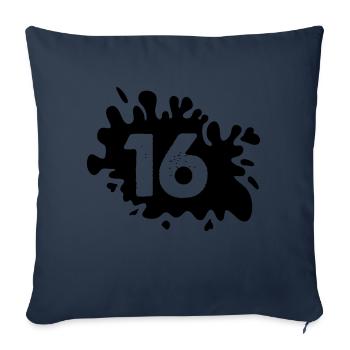 Blobs 16 - Housse de coussin décorative 45 x 45 cm - bleu marine - Devant