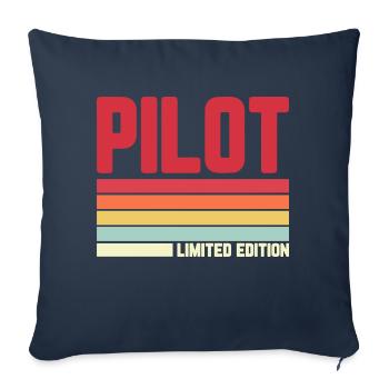 Pilot Limited Edition - Sofakissenbezug 45 x 45 cm - Navy - Vorne
