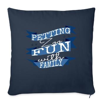 joke gift jokes bday rabbits gift idea statement - Sofa pillowcase 17,3'' x 17,3'' (45 x 45 cm) - navy - Front