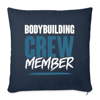 Équipe de musculation - Housse de coussin décorative 45 x 45 cm - bleu marine - Devant