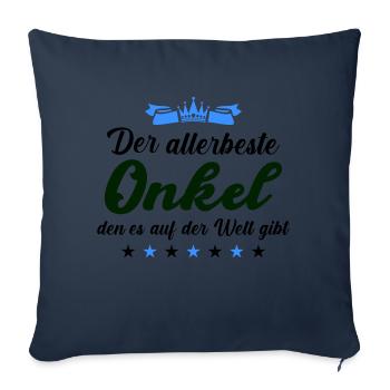 Best Uncle of All - Sofa pillowcase 17,3'' x 17,3'' (45 x 45 cm) - navy - Front