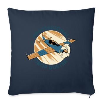Professioneller Crop Duster Pilot, Antenne - Sofakissenbezug 45 x 45 cm - Navy - Vorne