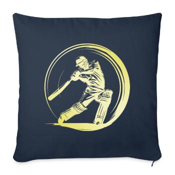Cricket Man - Sofa pillowcase 17,3'' x 17,3'' (45 x 45 cm) - navy - Front