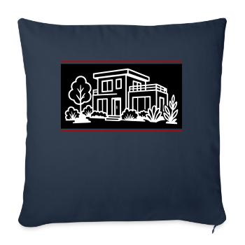 House Villa Property - Sofa pillowcase 17,3'' x 17,3'' (45 x 45 cm) - navy - Front