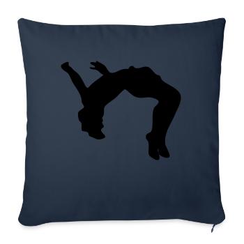 Backflip, Rückwärtsalto - Sofakissenbezug 45 x 45 cm - Navy - Vorne