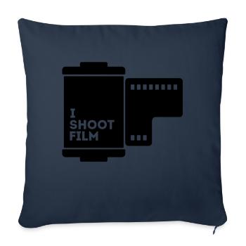JE TIRE FILM FILM ROLE - Housse de coussin décorative 45 x 45 cm - bleu marine - Devant