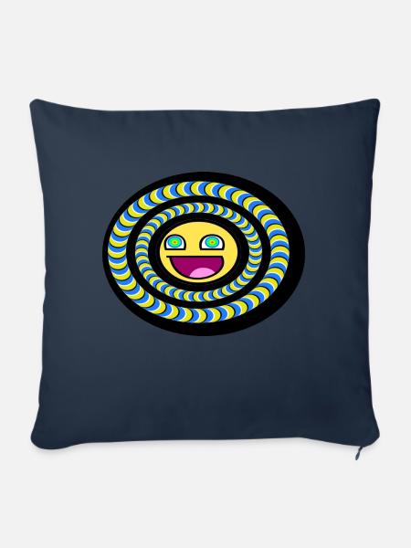 Psychedelisch 01 - Sofakissenbezug 45 x 45 cm - Navy