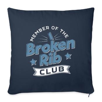 Member Of The Broken Rib Club Gift - Sofa pillowcase 17,3'' x 17,3'' (45 x 45 cm) - navy - Front