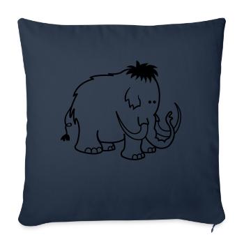 mammut_01 - Sofakissenbezug 45 x 45 cm - Navy - Vorne