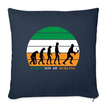 The Evolution of Hurling - Sofa pillowcase 17,3'' x 17,3'' (45 x 45 cm) - navy - Front