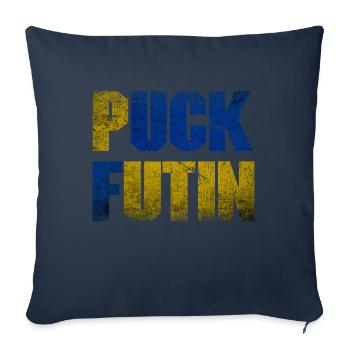Puck Futin - Housse de coussin décorative 45 x 45 cm - bleu marine - Devant