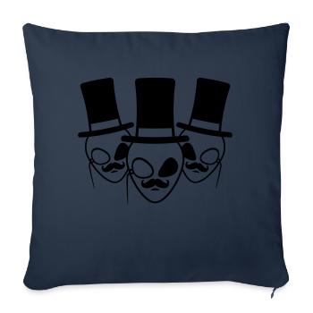 Équipage de l’équipe Gentlemen Aliens - Housse de coussin décorative 45 x 45 cm - bleu marine - Devant