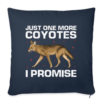 Conception de coyote pour les réacteurs de coyote - Housse de coussin décorative 45 x 45 cm - bleu marine - Devant