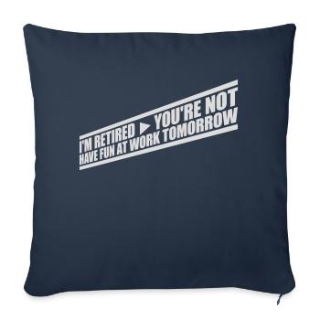 have fun at work - Sofakissenbezug 45 x 45 cm - Navy - Vorne