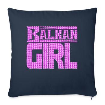 Balkan Kroatien Bosnien Serbien juge exyu Junge Mädchen - Sofakissenbezug 45 x 45 cm - Navy - Vorne