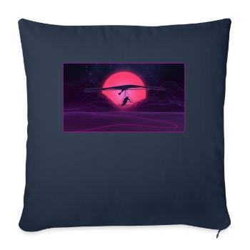 Deltaplane deltaplane - Housse de coussin décorative 45 x 45 cm - bleu marine - Devant