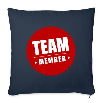 Team Members - Sofa pillowcase 17,3'' x 17,3'' (45 x 45 cm) - navy - Front