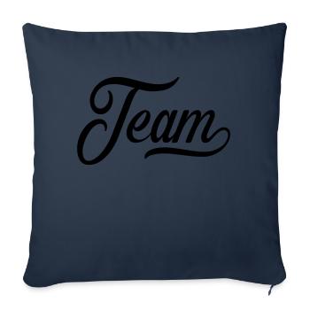 équipe - Housse de coussin décorative 45 x 45 cm - bleu marine - Devant