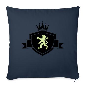 Coat of arms heraldic animal - Sofa pillowcase 17,3'' x 17,3'' (45 x 45 cm) - navy - Front