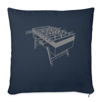 Kicker - Kicker shirt - Housse de coussin décorative 45 x 45 cm - bleu marine - Devant